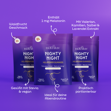 NIGHTY NIGHT - With Melatonin & 4 Botanicals - Doybag