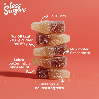 Less Sugar - Coke bottles